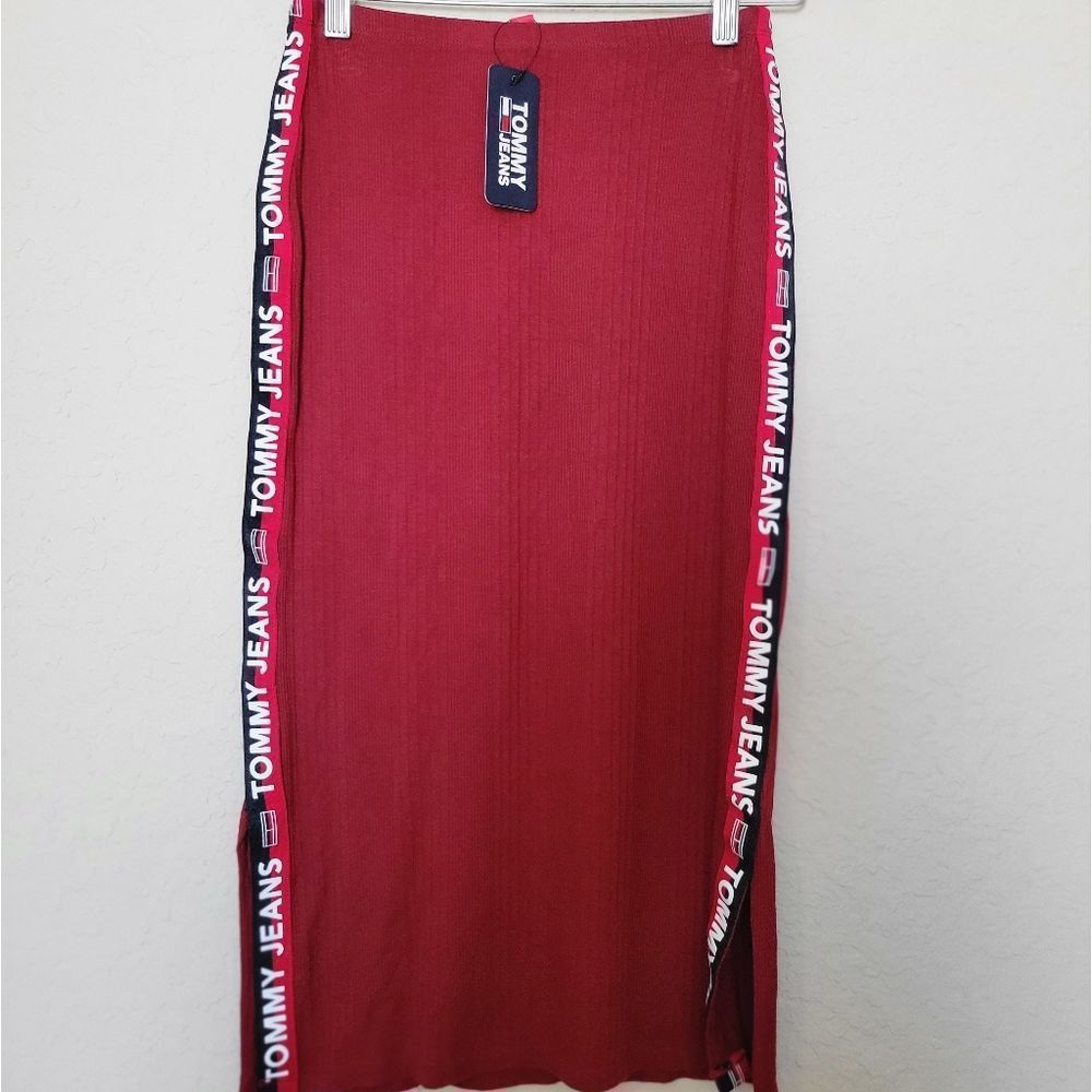 TOMMY JEANS Midi skirt- XS/ Red